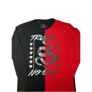 TRUST NO 1 T Shirt Popular Poison Adult XL Black Snake Print Streetwear H12